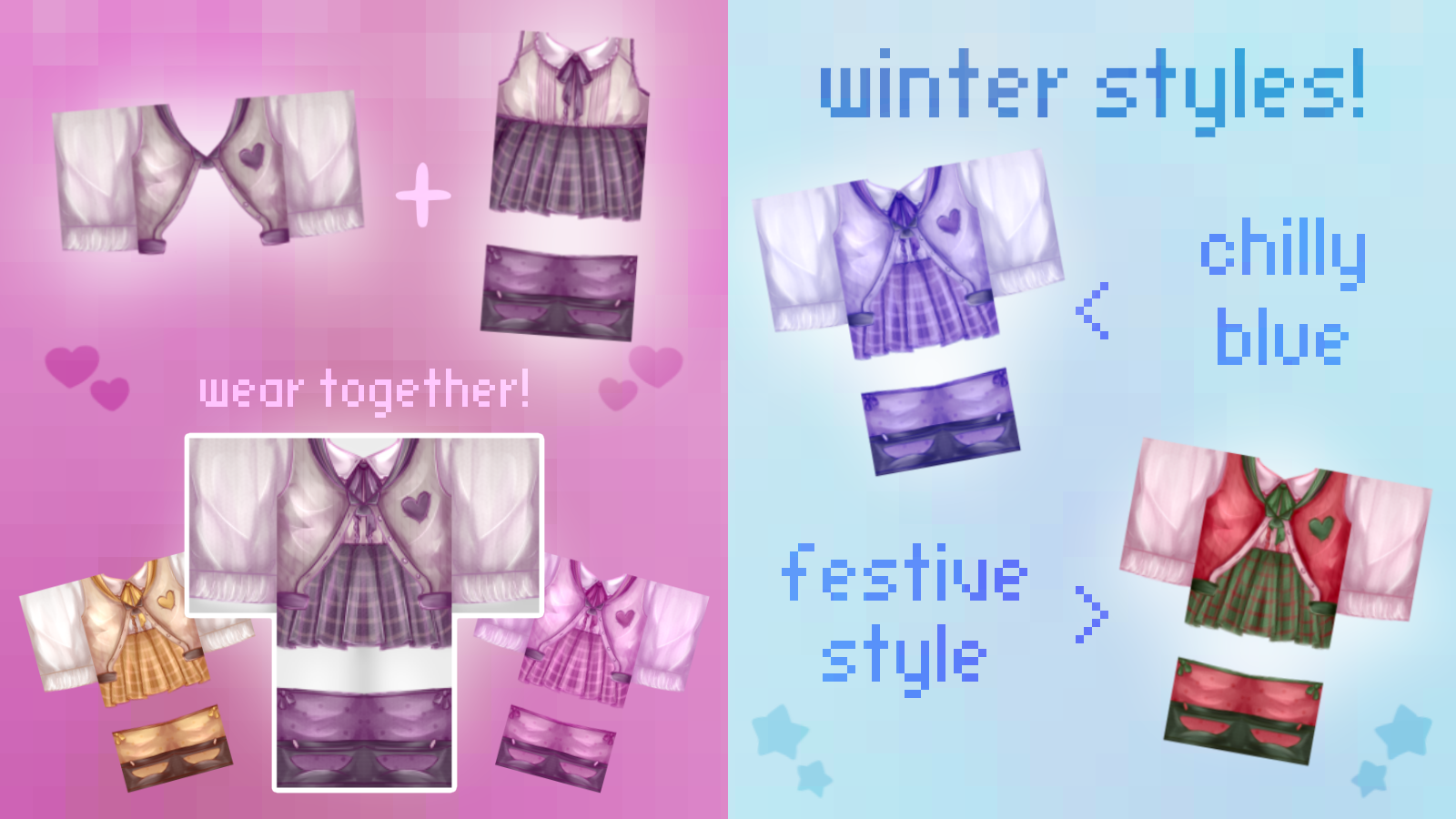 Promotional image showcasing Roblox 2D clothing