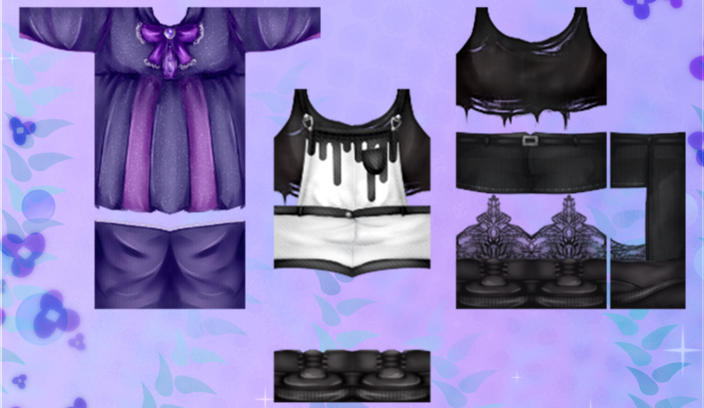 Promotional image showcasing Roblox 2D clothing